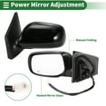 thumbnail image 2 of Reemplazo de Espejo de Puerta Lado Izquierdo Unique Bargains Espejo Retrovisor para Toyota Corolla 2009-2013 No.8794012D80 Negro Brillante Ajuste de Espejo Eléctrico, 2 of 7