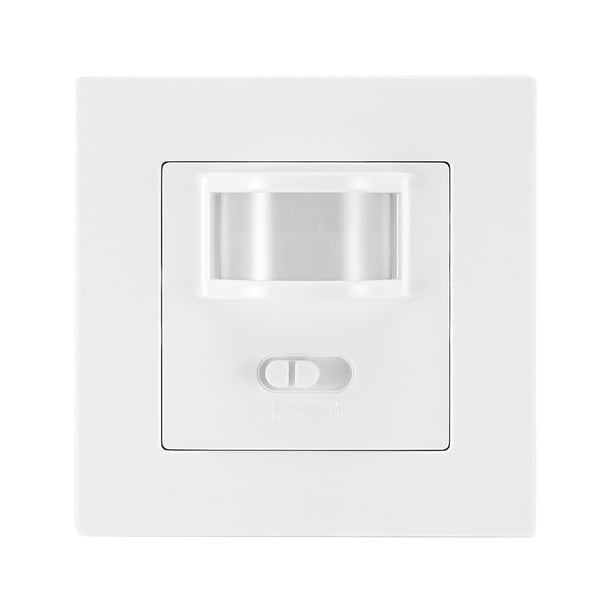 Interruptor de Sensor de movimiento PIR, Control de luz de seguridad, Detector de inducción de movimiento infrarrojo IR con interruptor de encendido/apagado/PIR AweSitey EL010439-00