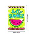 thumbnail image 4 of Amhnf Hello Summer Watermelon Garden Flag For Home Outdoor Garden Yard Decor 12x18 inch, 4 of 5