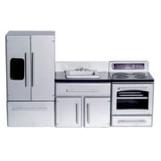 Town Square Miniatures Silver Appliance Kitchen Set