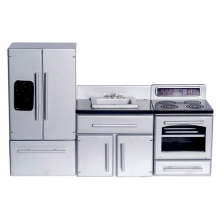 Town Square Miniatures Silver Appliance Kitchen Set