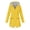 Yellow, variant on WTOBBY Women Solid Stripe Mid-Length Waterproof Sun Protective Outdoor Sports Rain Jacket, Hooded Windproof for Hiking and Casual,Army Green L