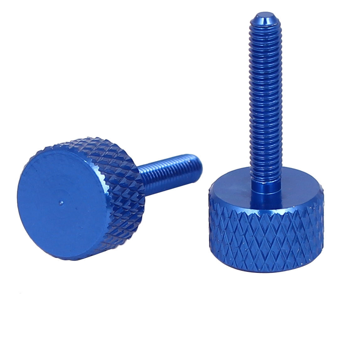 Computer PC Graphics Card Knurled Head Thumb Screws Royal Blue M3x16mm