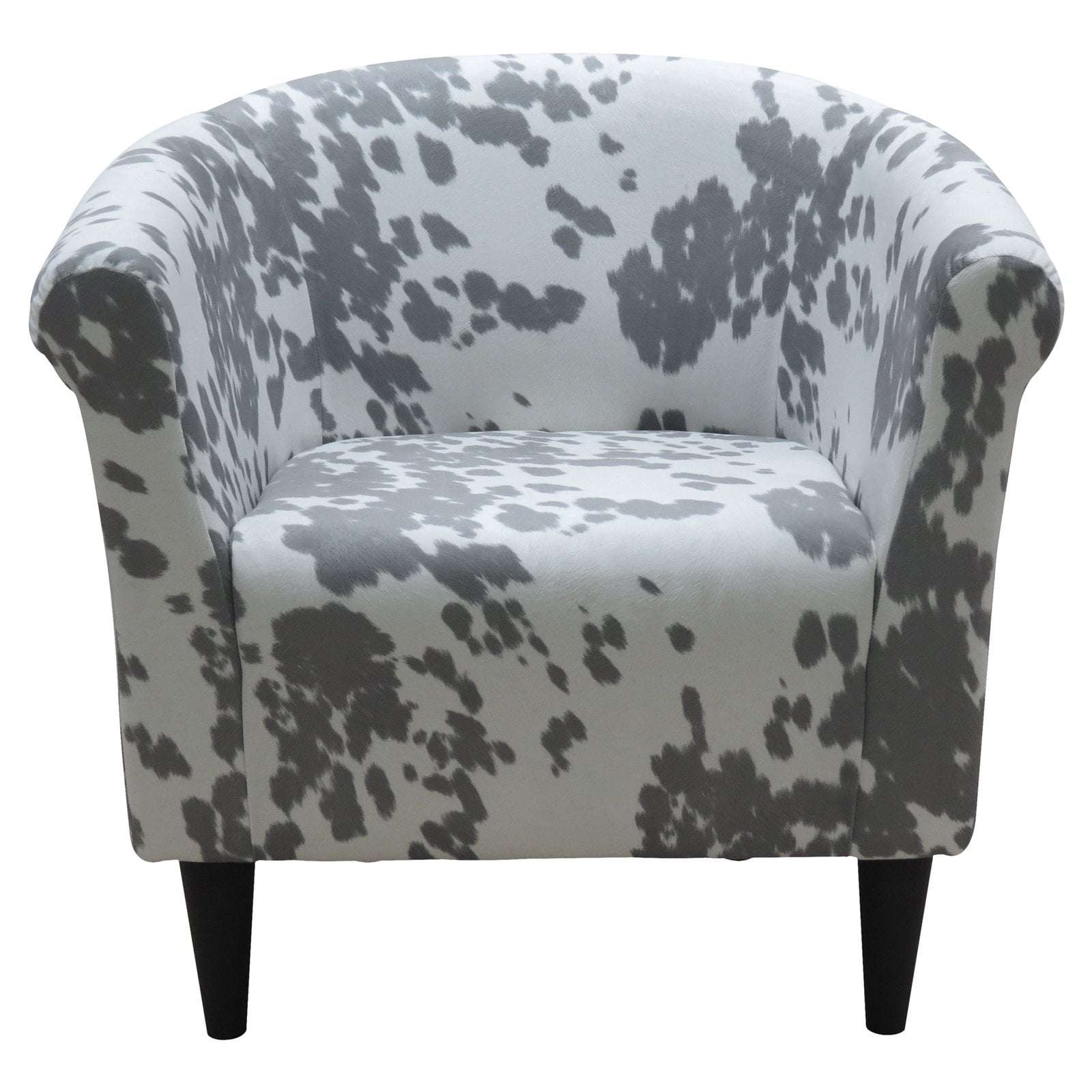 Newport Club Chair Cowhide Silver Walmart