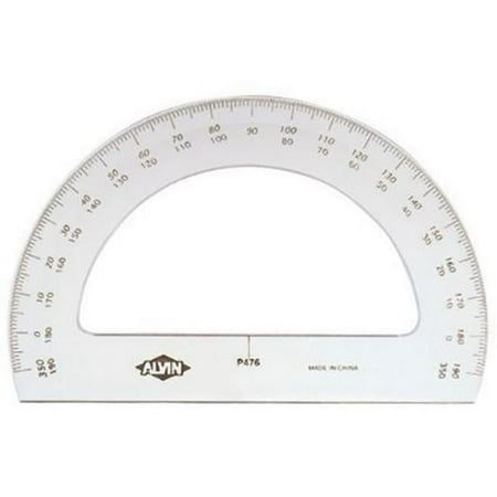 Alvin 6" Semicircular Protractor