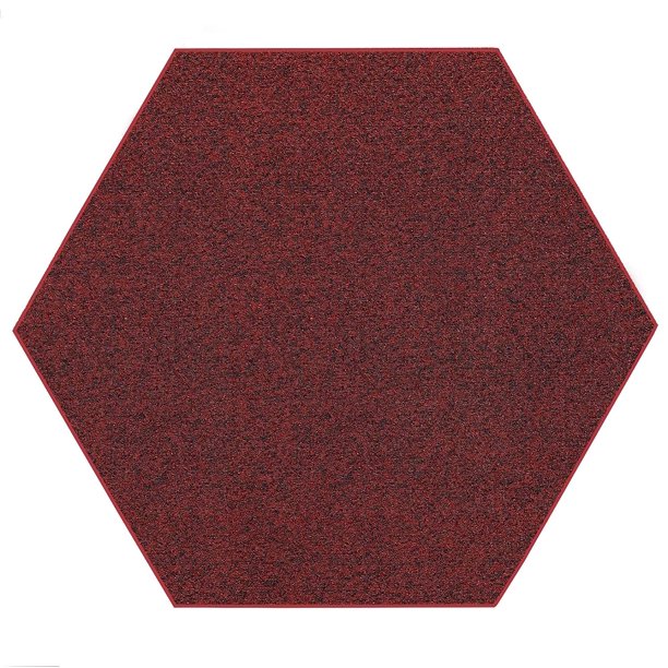 Outdoor Artificial Turf Burgundy Area Rugs With Premium Non Skid
