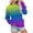 Blue Tops for Women, variant on HAPIMO Women's Loose Pullovers Sweatshirts Long Sleeve Crew Neck Casual Relaxed Teen Girls Outwear Clothing Trendy Holiday Gradient Tops Black S