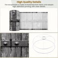 thumbnail image 4 of Linen Drum Lampshades Rustic Vintage Wood Metal Texture Retro Garage Aged Wooden Planks 13"x13"x10" Light Shade for Table Lamps Floor Lamp Shades Lampshade Replacement Assembly Required, 4 of 8