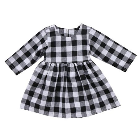 

Musuos Newborn Baby Neck Neck Princess Knee Length Dress for Little Kids