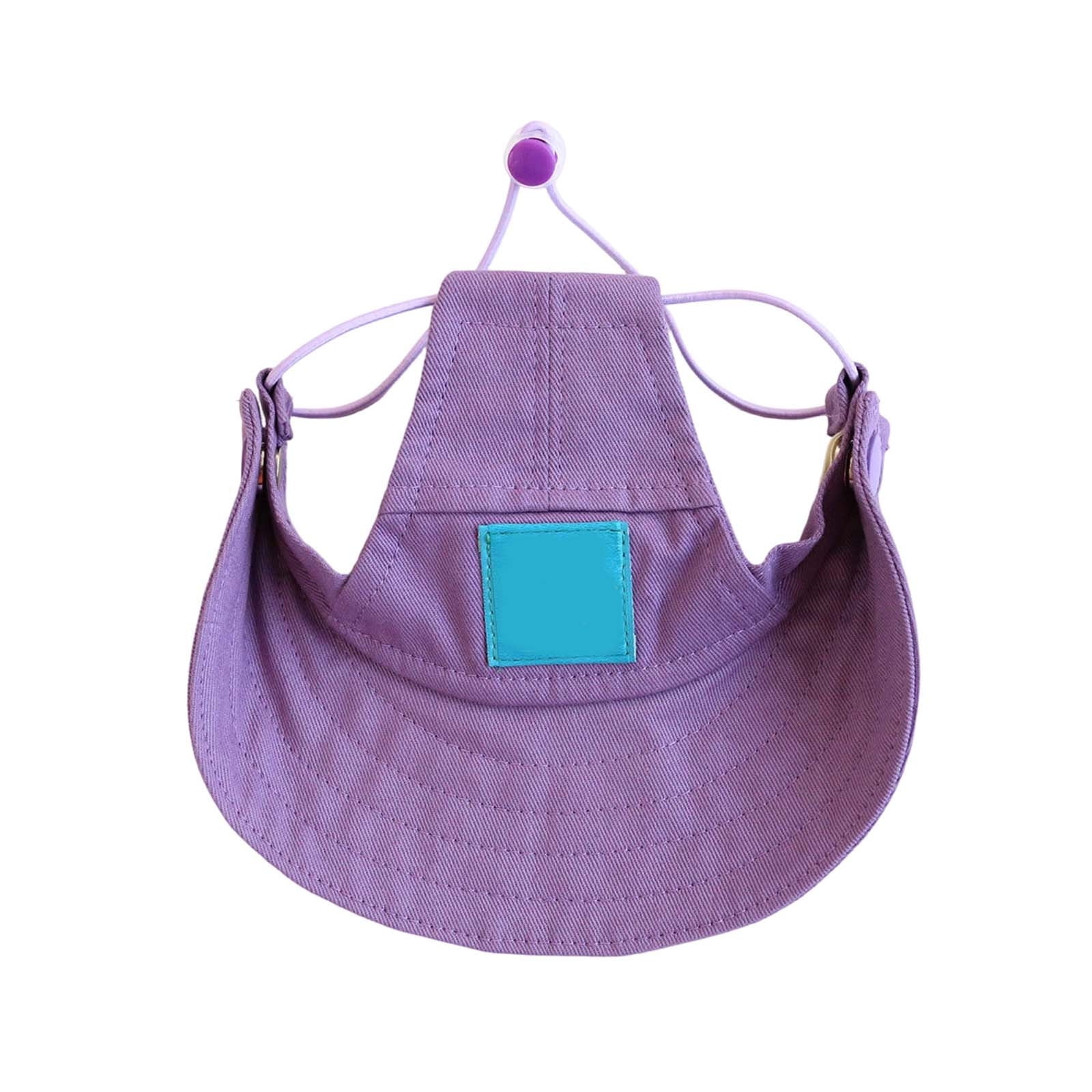 Dog Baseball Cap Summer Beach Visor Hat for Cats and Dogs with Ear Holes Adjustable Puppy Sunbonnet Headdress for Outdoor Walks Park Play and Travel