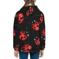 thumbnail image 4 of Kll Unisex Kids Boys Girls Hooded Pocket Pullover Hoodies-Beautiful Red Ladybug, 4 of 9