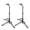 Black, variant on 5Core Guitar Stand Floor Adjustable Heavy Duty Folding Metal Black for Acoustic Electric Bass Guitars 2 Pack