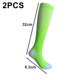 thumbnail image 2 of Dinheiro Calcetines de compresión para correr de 20 a 30 mmHg para hombres y mujeres, color verde, 2 of 5