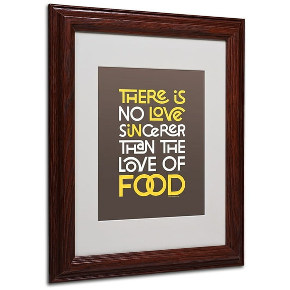 Trademark Fine Art "Sincere Love of Food III" Canvas Art by Megan Romo, Wood Frame