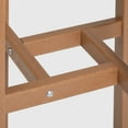thumbnail image 5 of WestinTrends Outdoor 37" Counter Height HDPE Outdoo Bistro Bar Table, Teak, 5 of 7