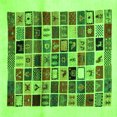 thumbnail image 1 of Ahgly Company Indoor Square Abstract Green Contemporary Area Rugs, 3' Square, 1 of 1