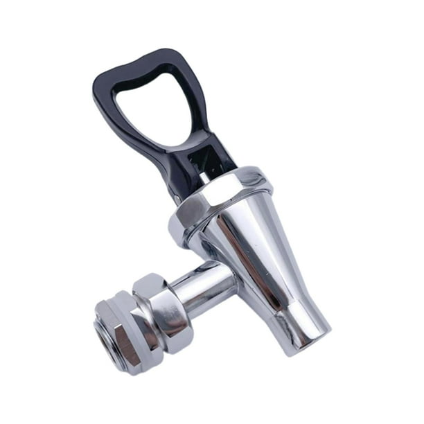 Grifo dispensador de bebidas de latón de 1/2 pulgada para bebidas calientes, jugos y bebidas frías. negro