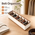 thumbnail image 3 of Foldable Belt Organizer With Compartments For Wardrobe Drawer Storage, 3 of 10