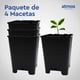 thumbnail image 5 of Macetas Cuadradas de Plástico con Patas | 4 Macetas de 7 Litros, 5 of 6