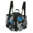 thumbnail image 1 of Uxcell Basketball Bag Football Ball Backpack with 2 Shoulder Straps, 2 Side Mesh Pockets, Camo  Blue, 1 of 6