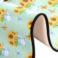 thumbnail image 6 of Dreamtimes Sunflower Bouquet Hallway Runner Rug 2'x6' Kitchen Rug with Rubber Backing Yellow Floral Butterfly Non Slip Entryway Rug Runner Washable Soft Area Rug for Hallway Bedroom Kitchen Decor, 6 of 6