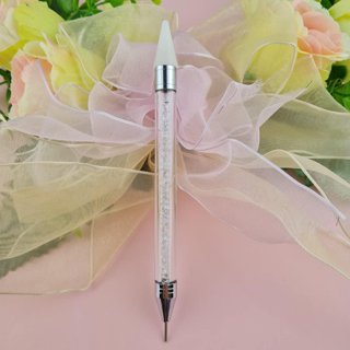 EXCEART 4 Sets Drilling Pen Gem Jewel Wax Picker Pen Rhinestone Tool Nail  Rhinestone Picker Diamond Embroidery Pen Tools Crystal Gem Pen A Little Bit