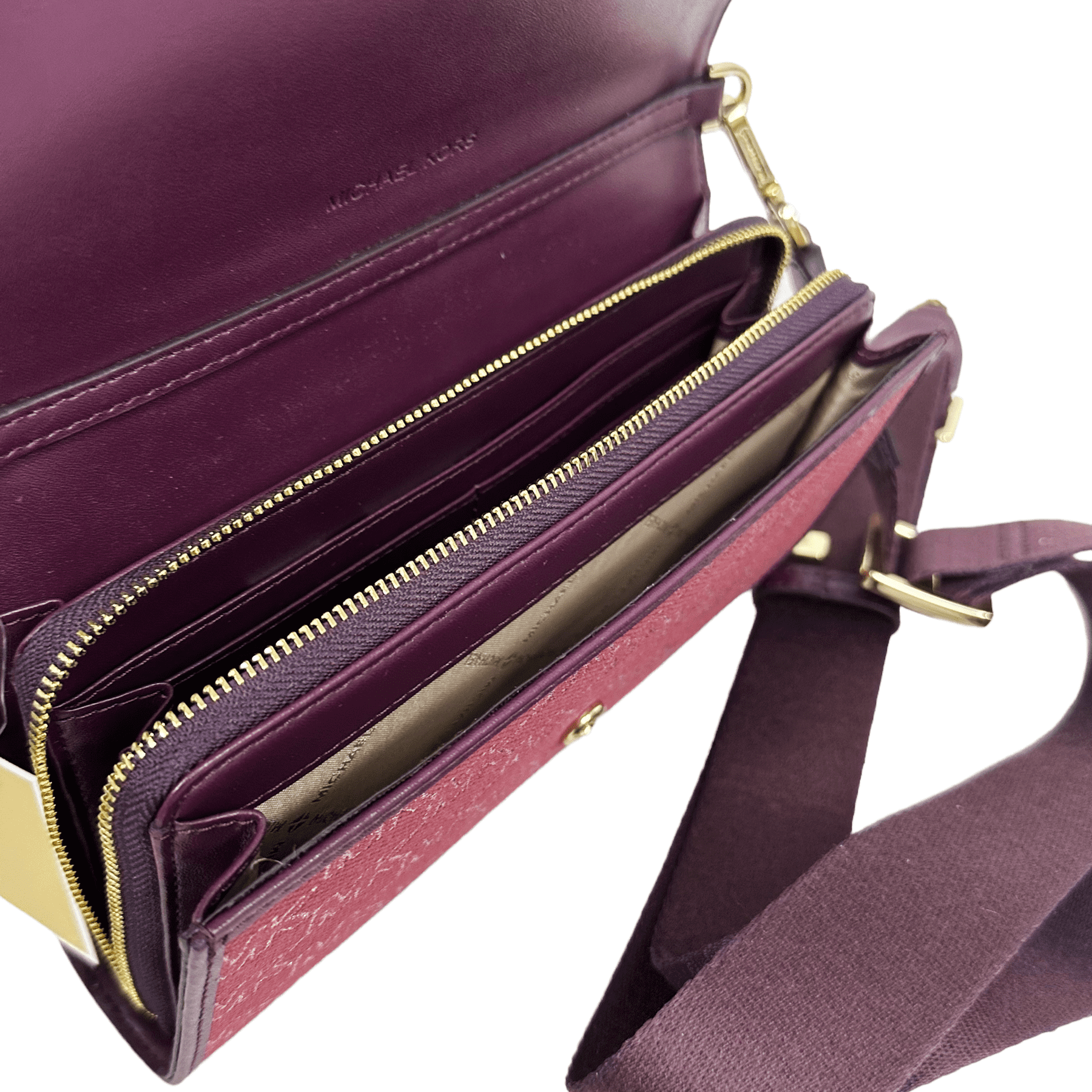 MIchael Kors Carmen Ladies Fashion Flap Bifold Wallet Credit Card Holder  Brown | eBay