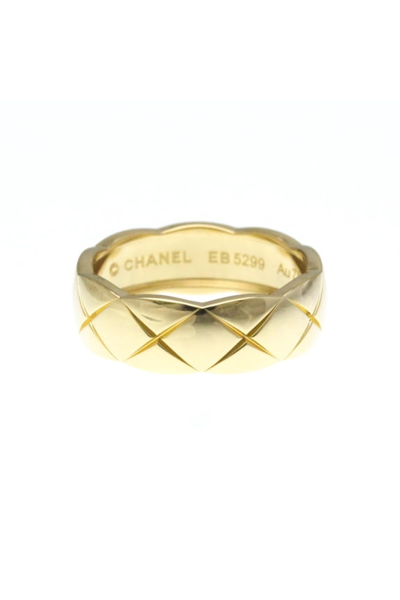 Pre-Owned Chanel Coco Crush Ring Medium Size Yellow Gold (18K) Fashion No Stone Band... (Good)