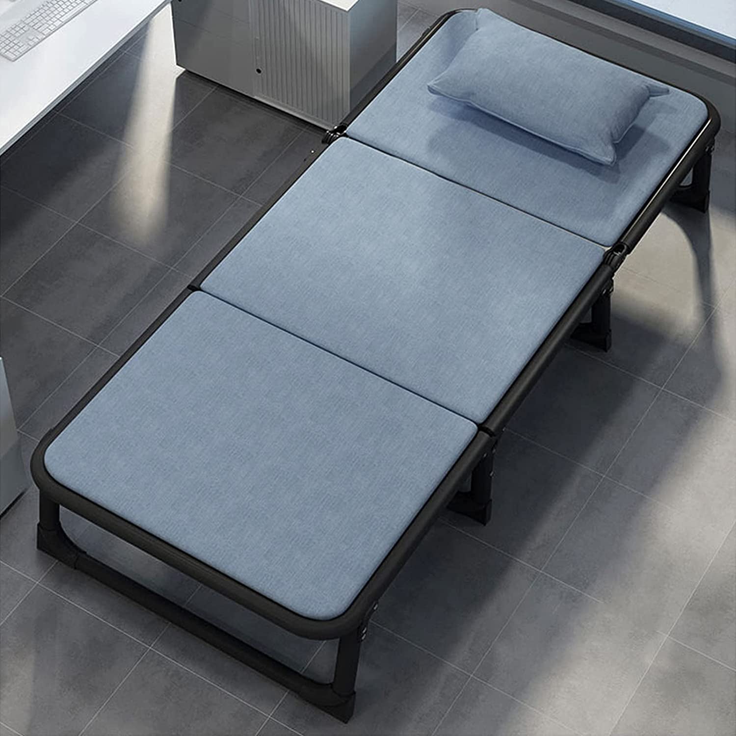 ABORON Folding Camping Bed Cots, Guest Bed with Pillow for Adults ...