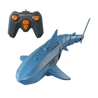 Remote Control Shark Toy Boat for Kids, 2.4GHz RC High Simulation Fish Boat  Electric Animal Water Toy for Swimming Pool Lake, Great Gift RC Whale
