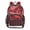 Romantic Red Roses in Rows, variant on PVC Transparent Backpacks Clear Backpack for Travel and Outings Roses and Stripes Pattern