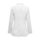 thumbnail image 4 of Gibobby Blazer de mujer casual chamarra de talla grande para mujer con solapa con muescas cuello en V oficina trabajo 2023 traje de negocios(Blanco,XL), 4 of 5