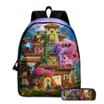 thumbnail image 4 of Sac à Dos Encanto, Cartable pour Élèves de Primaire, Sac à Dos Impression Numérique 3D, Trousse--Week, 4 of 5