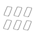 thumbnail image 4 of WRISTBIQUE 100Pcs Small Metal Buckle Rectangular Silver for Shoes Handbags Backpacks, 4 of 8