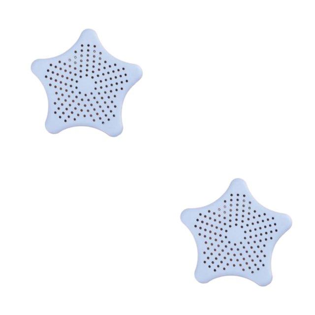 Matsuzay Reemplazo del filtro del fregadero de silicona Drenaje de piso de cocina flexible decorativo de color sólido con ventosa azul claro Azul claro 2Conjunto