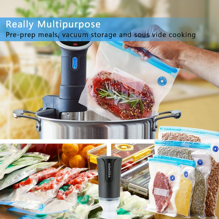Sous Vide Cooking Bags Set of 20 BPA-Free, Reusable, Vacuum Seal