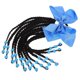 thumbnail image 1 of Ponytail Hair Piece with Braid Extension, Beads and Bow Decoration, Versatile Hair Accessory for Parties, School, Everyday Use, Light Blue Transparent, 1 of 4