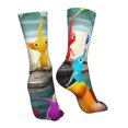 thumbnail image 4 of Lsque Pikmin Print Women's Men's Novelty 16in Crew Socks Cotton Socks Knee High Socks for Walking,Running,Nurses,Pregnancy, 4 of 6