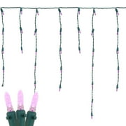 M5 Christmas LED Icicle Light Set, Green Wire, 15' Long, 150 Light - Picture 45 of 64