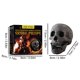 thumbnail image 4 of 2uds. Cerámica Fire Pit Skull Party Ornament Skull Decor Prop para Haunted House Desktop, 4 of 6
