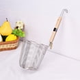 thumbnail image 3 of 3Pcs Steel Kitchen Colander Mesh Strainer Basket for Pasta Spaghetti w/ Hook, 3 of 9