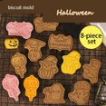 thumbnail image 1 of 8 Pieces Plastic Halloween Cookie Cutter Plastic Biscuit Cutters Ghost Monster, 1 of 3