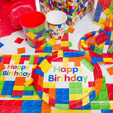 building block birthday party