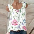 thumbnail image 2 of BLVB Womens Summer Tank Tops Dressy Casual Trendy Womens Cami Tank Shirts Loose Fit Sleeveless Beach Blouses Tunic Tops, 2 of 6