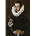 thumbnail image 2 of Greco, El 11x14 Black Ornate Wood Framed with Double Matting Museum Art Print Titled - An Artist Probably Jorge Manuel Theotokopoulos, 2 of 4