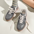 thumbnail image 4 of Zapatos de entrenamiento clásicos Retro alemanes, zapatos blancos pequeños para mujer, primavera y otoño, nuevos zapatos planos de cuero genuino con cordones versátiles Bo, 4 of 5