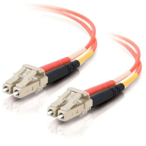 1M LC-LC 62.5/125 OM1 Câble Fibre Optique Duplex PVC Multimode - Orange