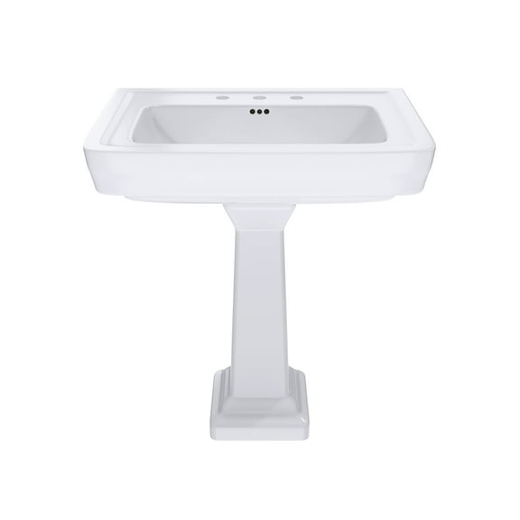 Lily 30 Inch Pedestal Bathroom Sink - 8 Inch Faucet Drillings