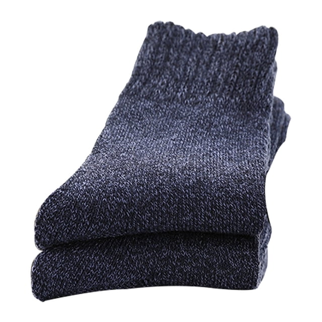 Qarigey 5 pares de calcetines de invierno para hombre, cubierta para el pie, estilo Simple, accesorios de calcetería para hombre, media pantorrilla, Medias Azul marino sólido Qarigey AP010992-04B