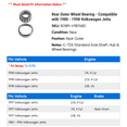 thumbnail image 2 of Rear Outer Wheel Bearing - Compatible with 1980 - 1998 Volkswagen Jetta 1981 1982 1983 1984 1985 1986 1987 1988 1989 1990 1991 1992 1993 1994 1995 1996 1997, 2 of 2